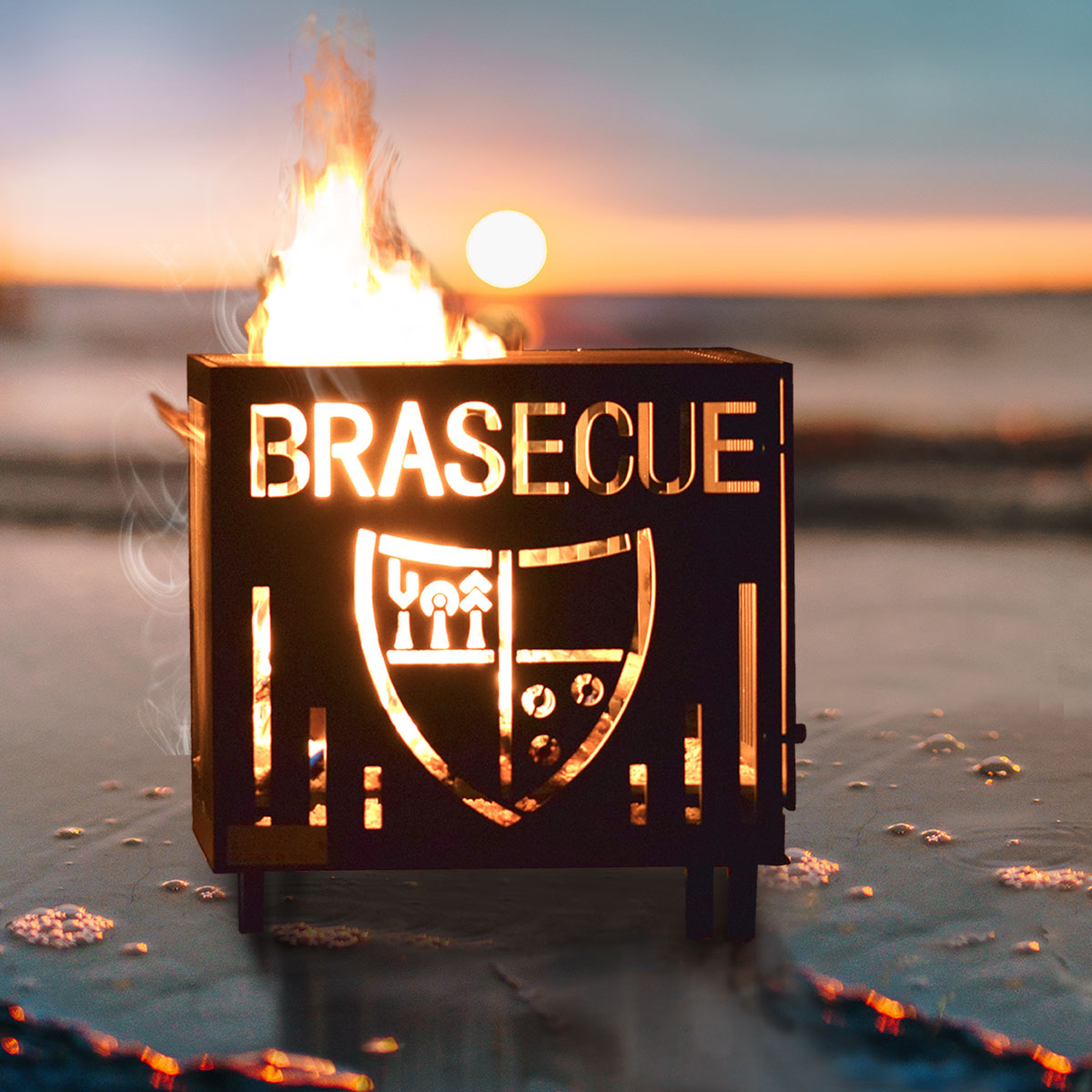 brasero de luxe sur la plage - brasecue